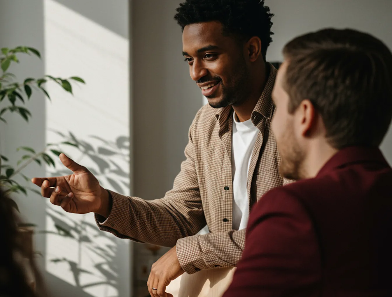 Landing page moderne avec appel à l’action visible et design épuré.